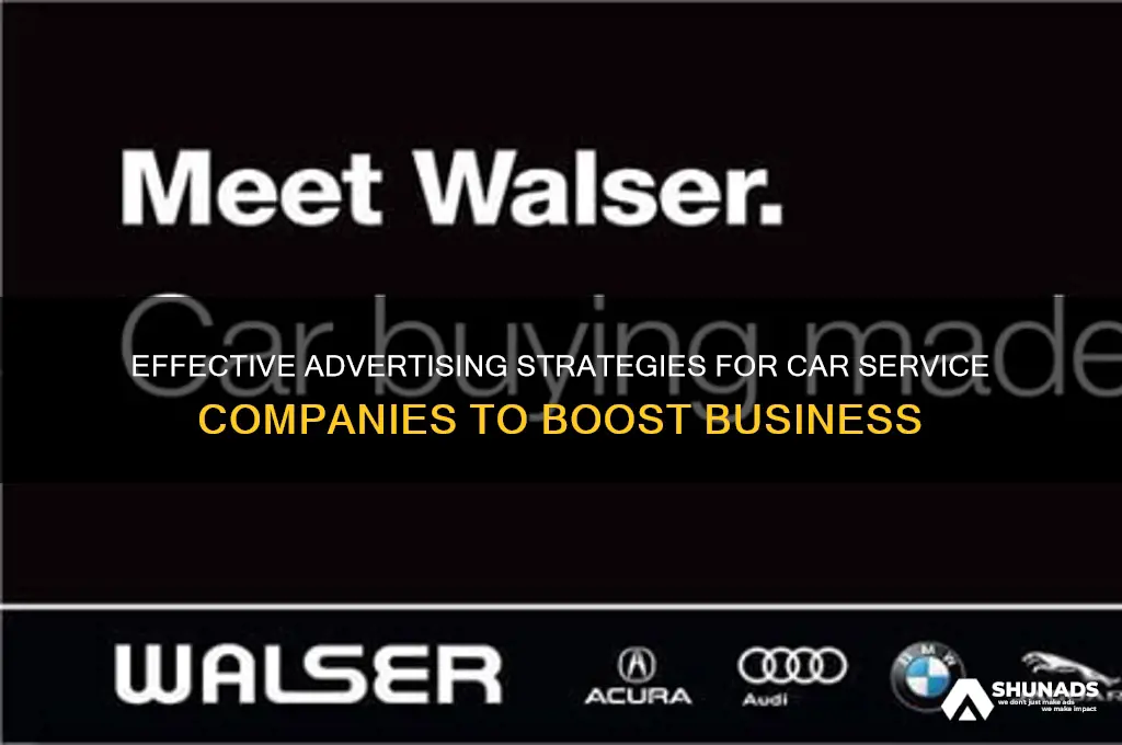 how to advertise to car service company