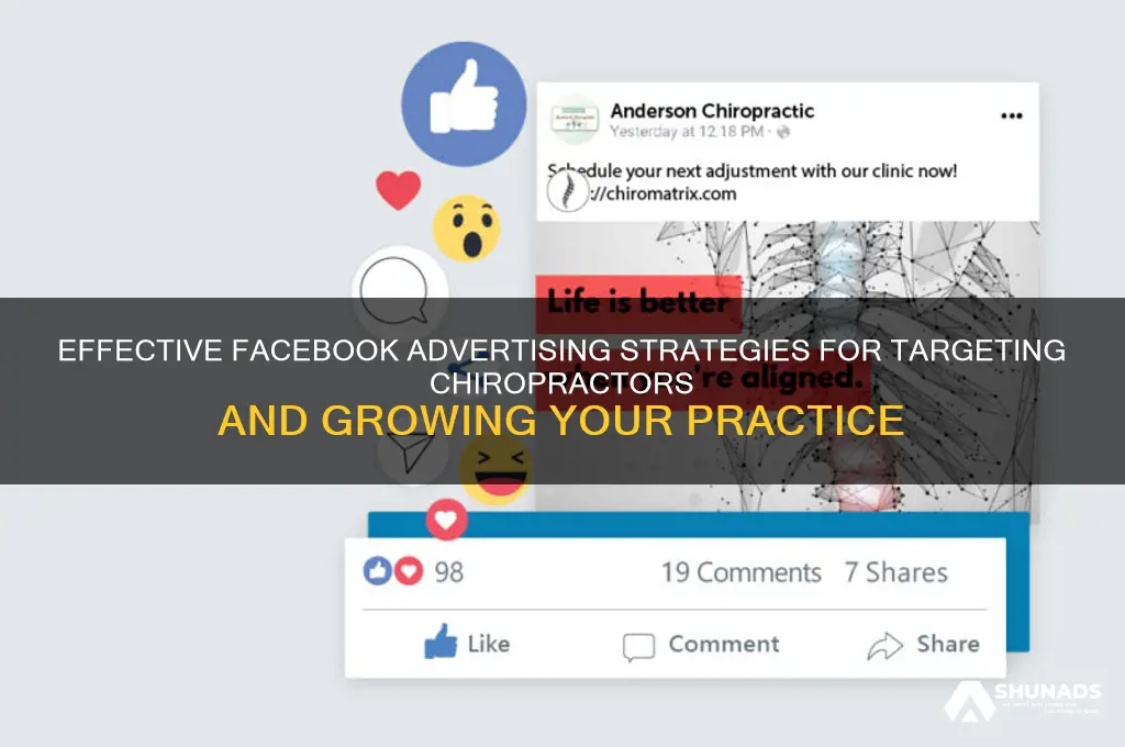 how to advertise to chiropractors on facebook