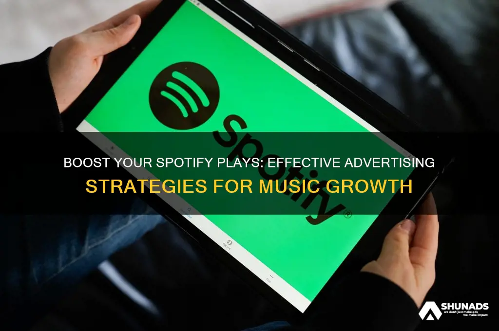 how to advertise to get spotify plays up