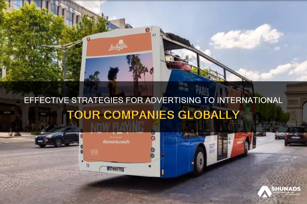 how to advertise to international tour companies