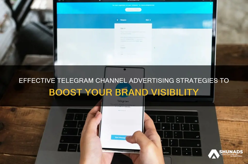 how to advertise using telegram channels