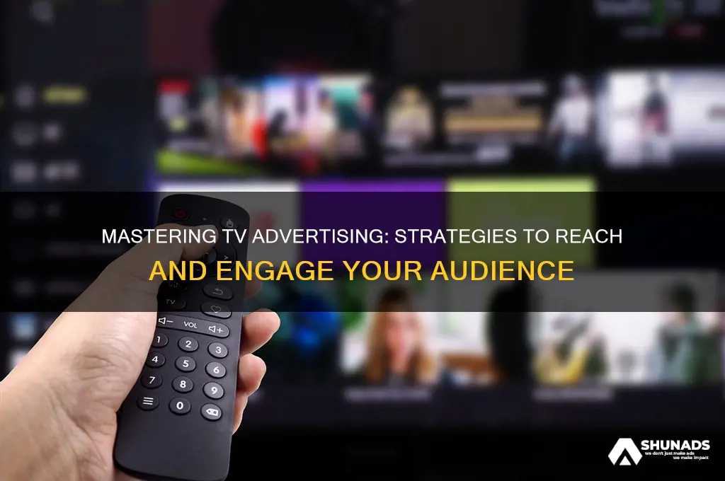 how to advertise using television
