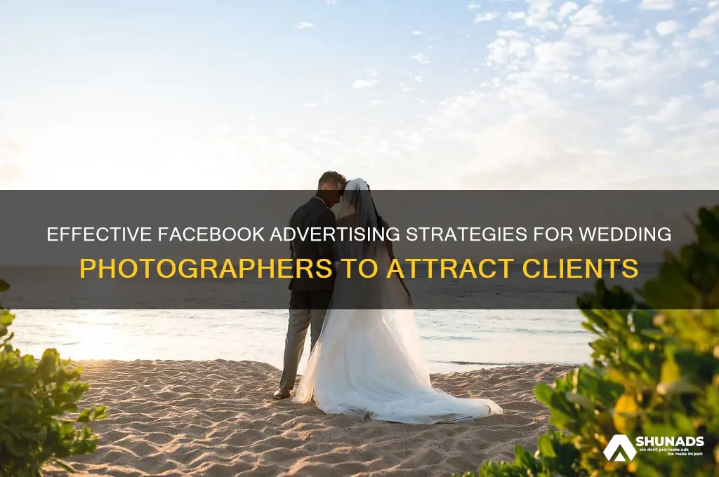 how to advertise wedding photography on facebook