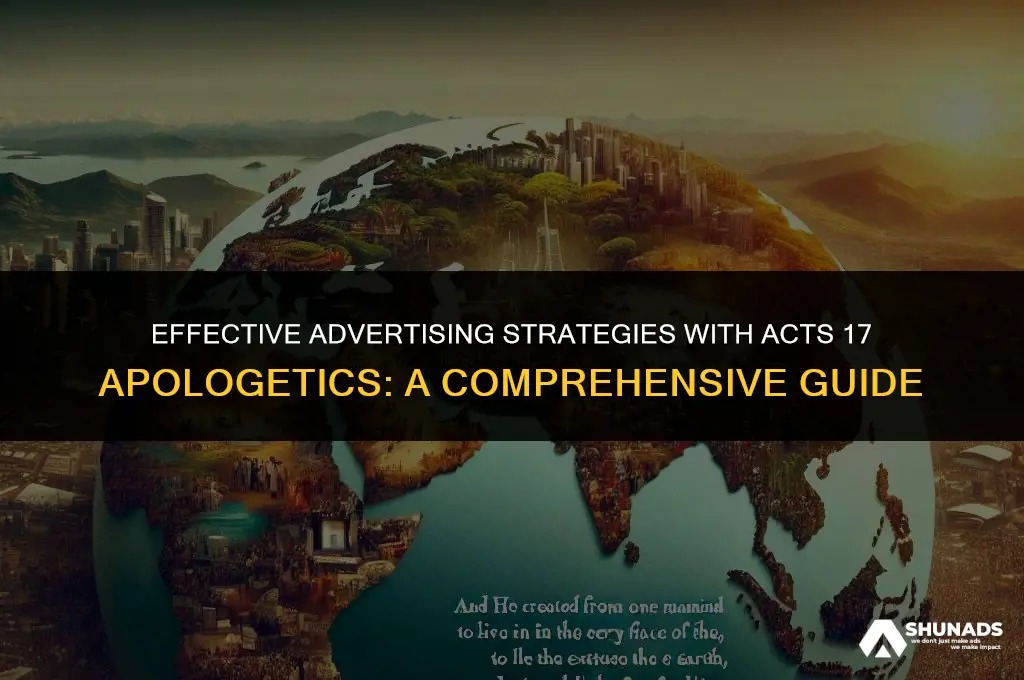 how to advertise with acts17apologetics