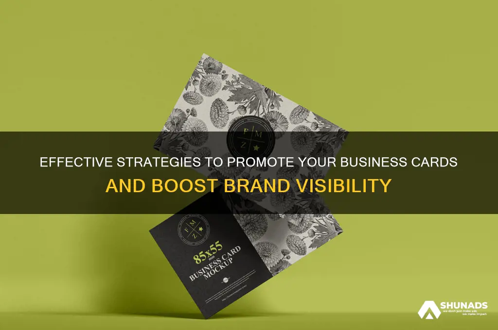 how to advertise your business cards