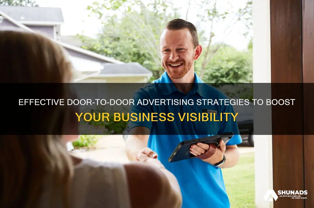 how to advertise your business door to door