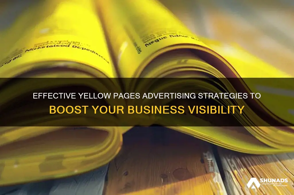 how to advertise your business in the yellow pages