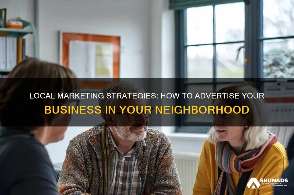 how to advertise your business in your neighborhood