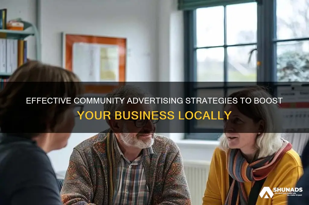 how to advertise your business on community