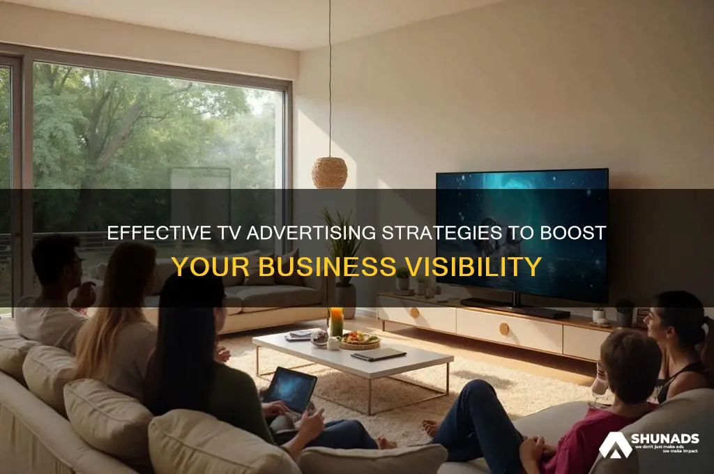 how to advertise your business on television
