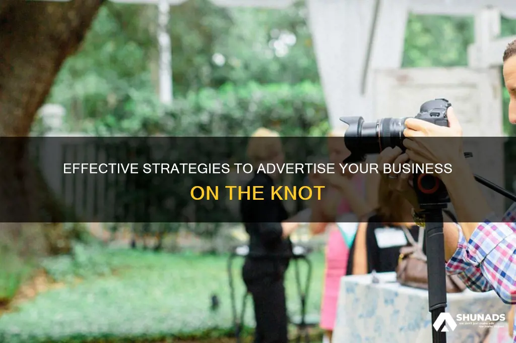 how to advertise your business on the knot