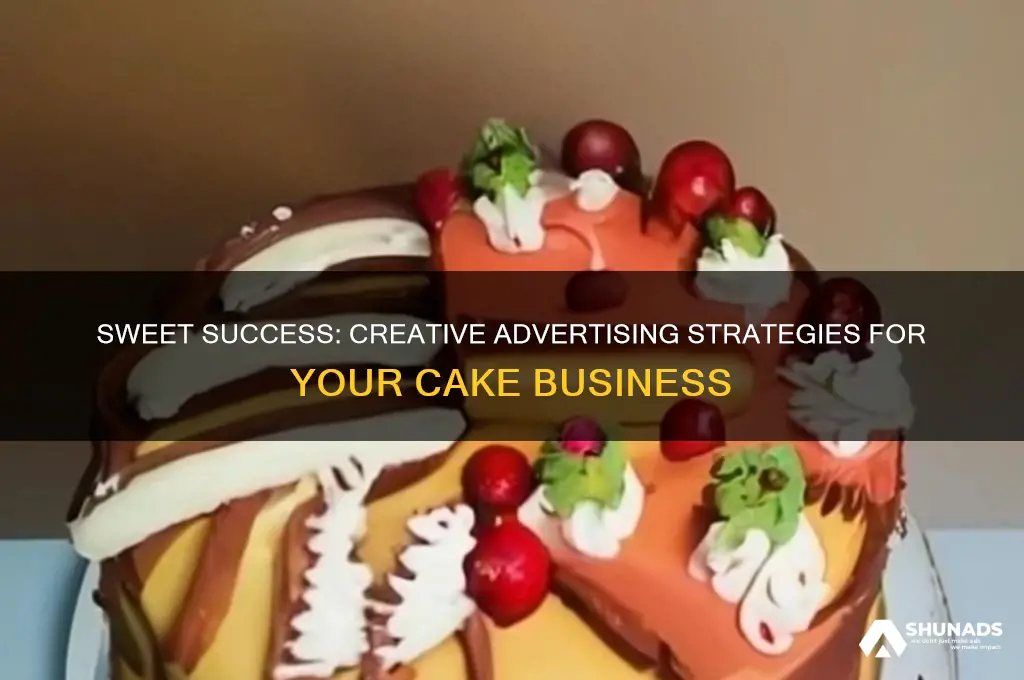 how to advertise your cake business