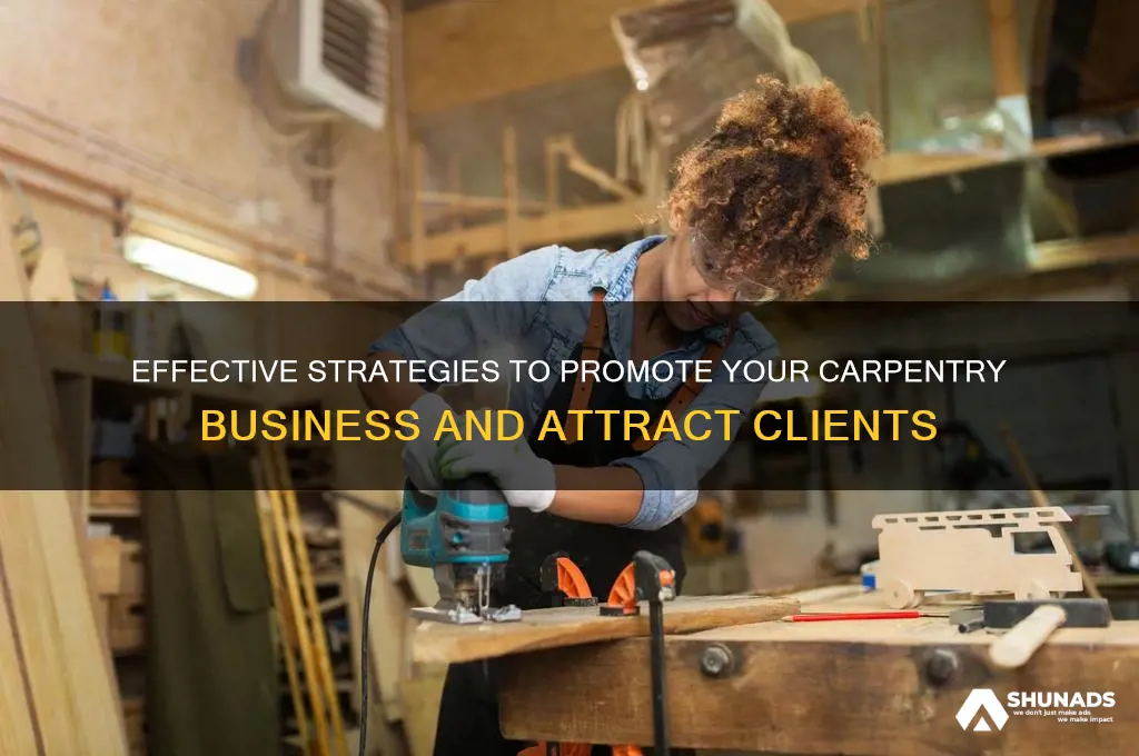 how to advertise your carpentry business