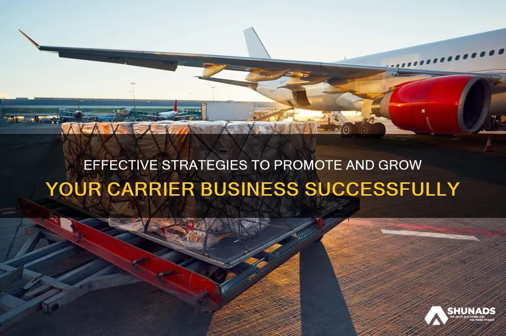 how to advertise your carrier business