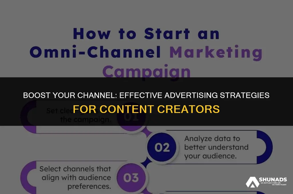 how to advertise your channel