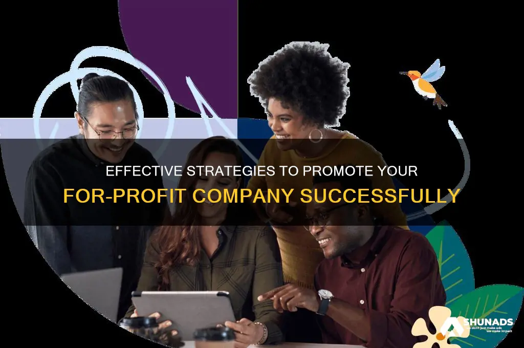 how to advertise your company as onn for profit