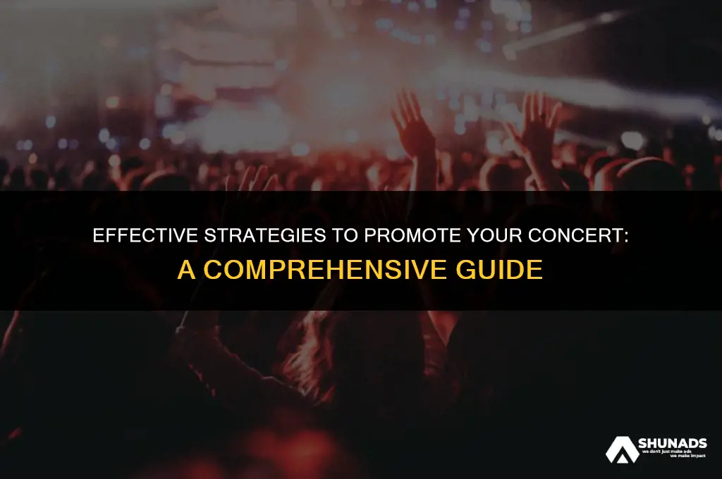 how to advertise your concert