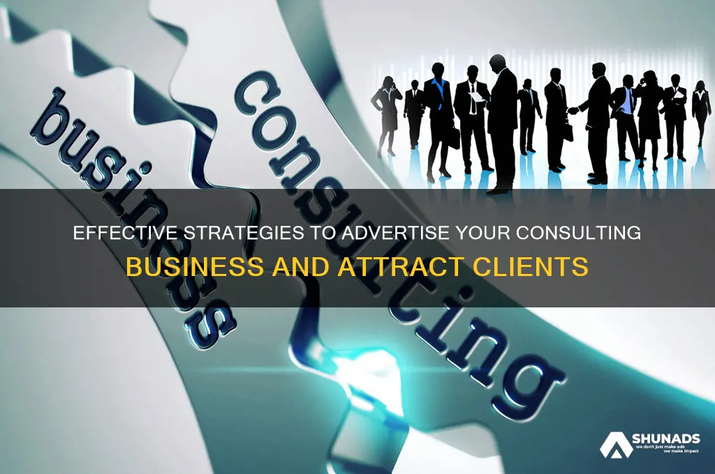 how to advertise your consulting business