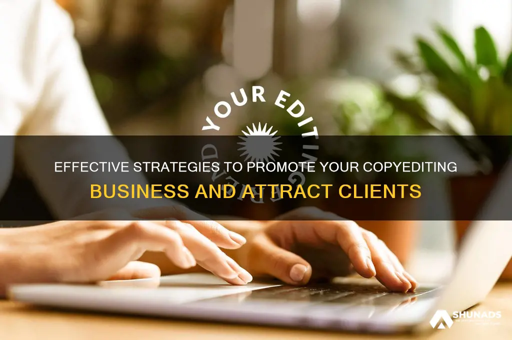 how to advertise your copyediting business