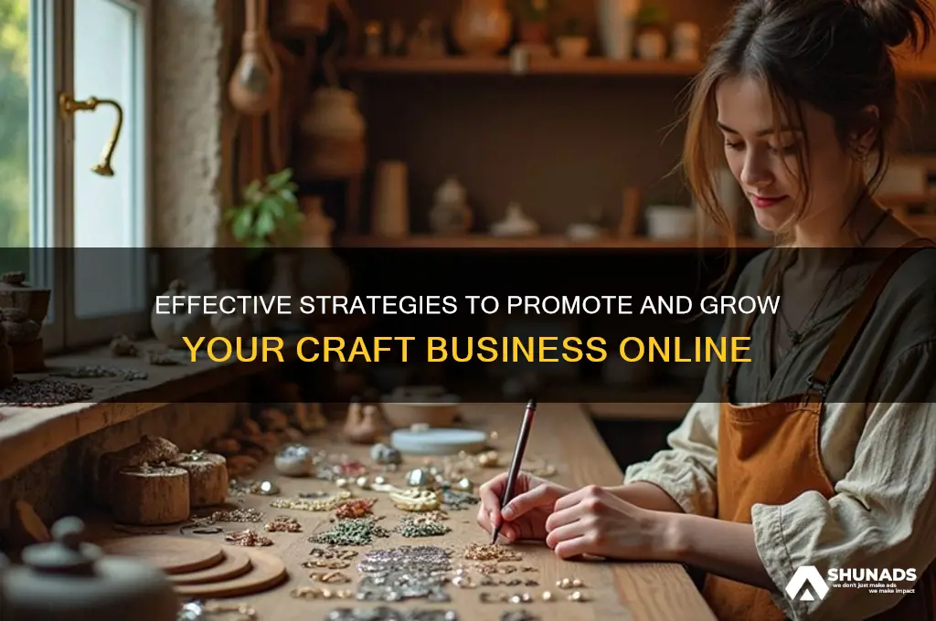 how to advertise your craft business