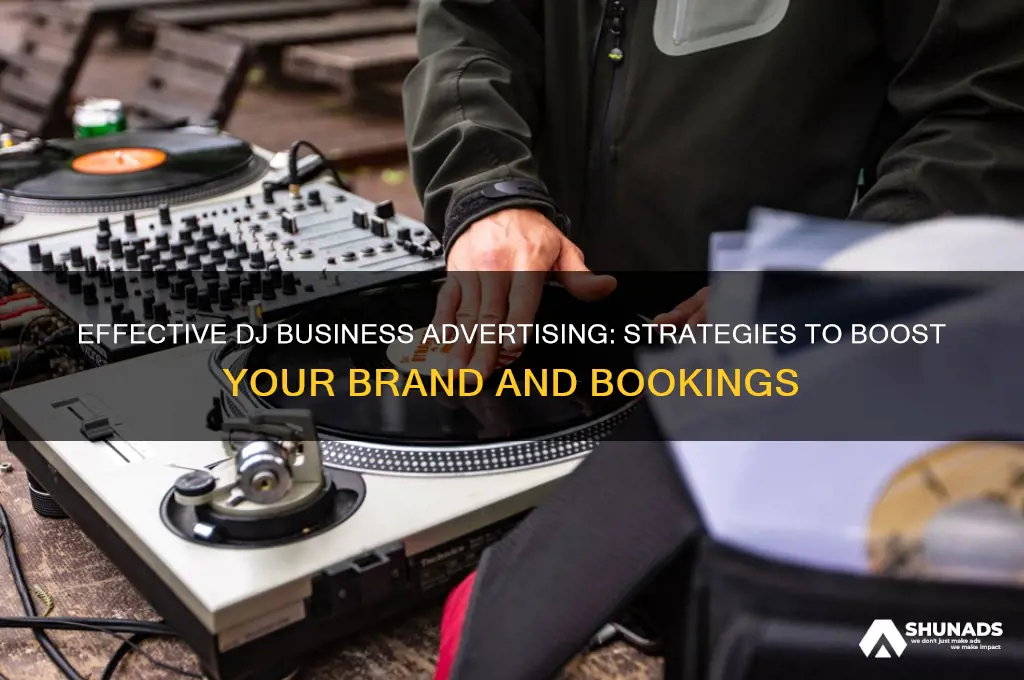 how to advertise your dj business