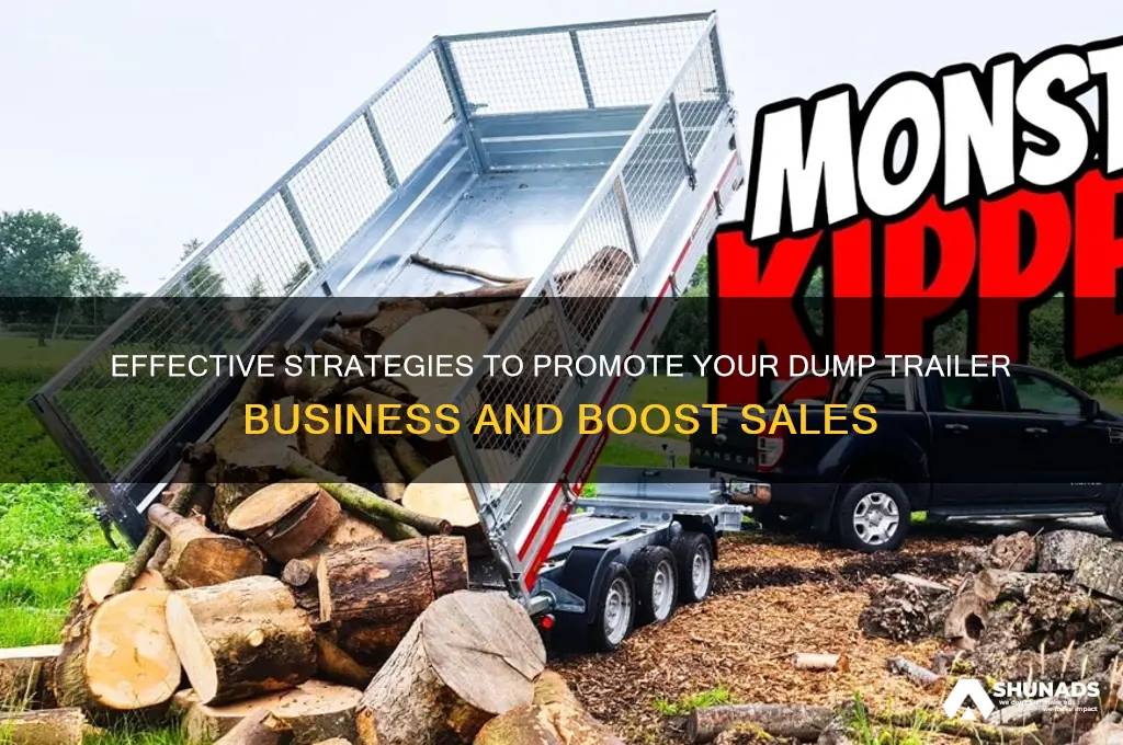 how to advertise your dump trailer business