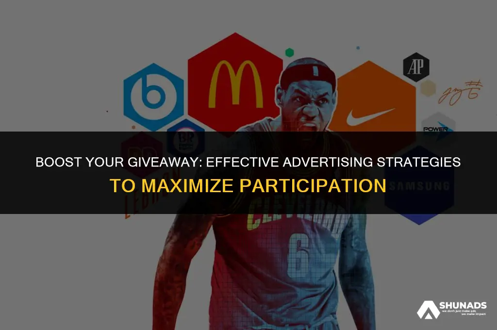 how to advertise your giveaway