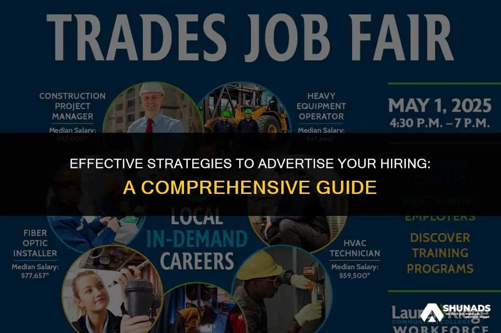 how to advertise your hiring