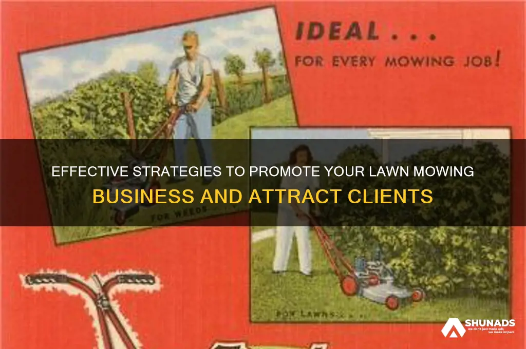 how to advertise your lawn mowing business