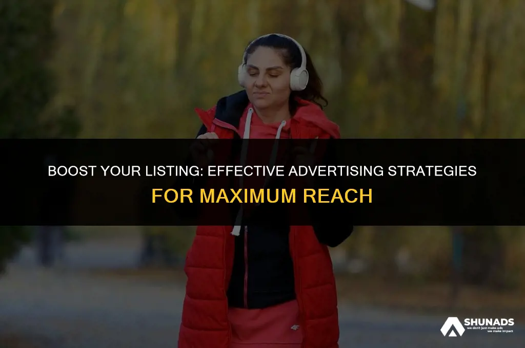 how to advertise your listing