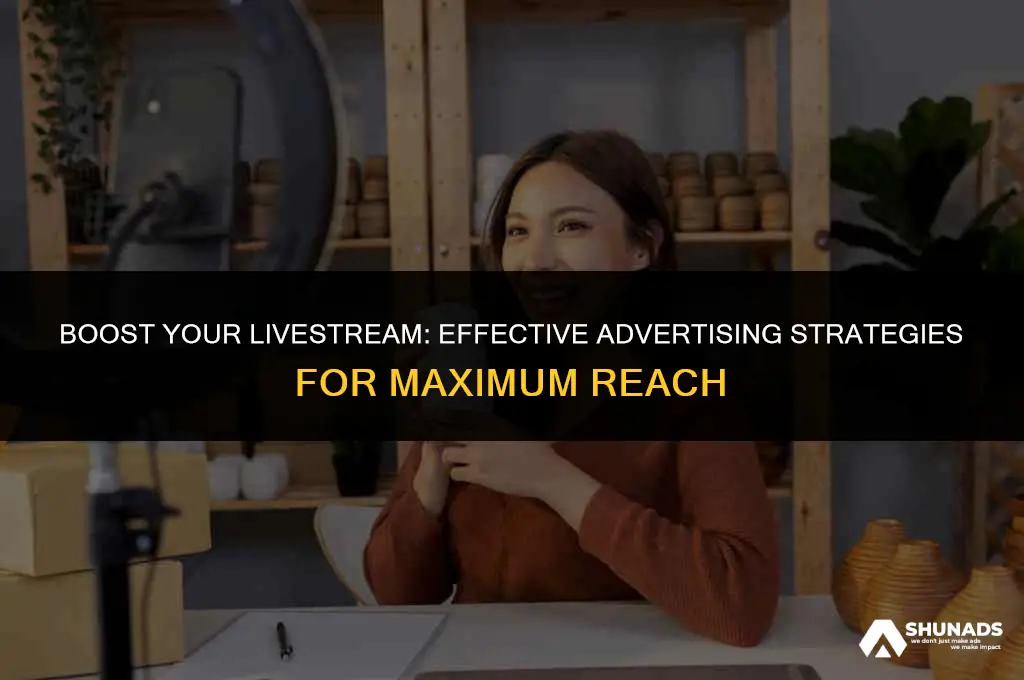 how to advertise your livestream