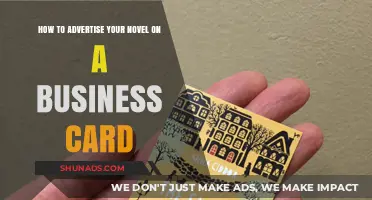 Creative Business Card Tips to Promote Your Novel Effectively