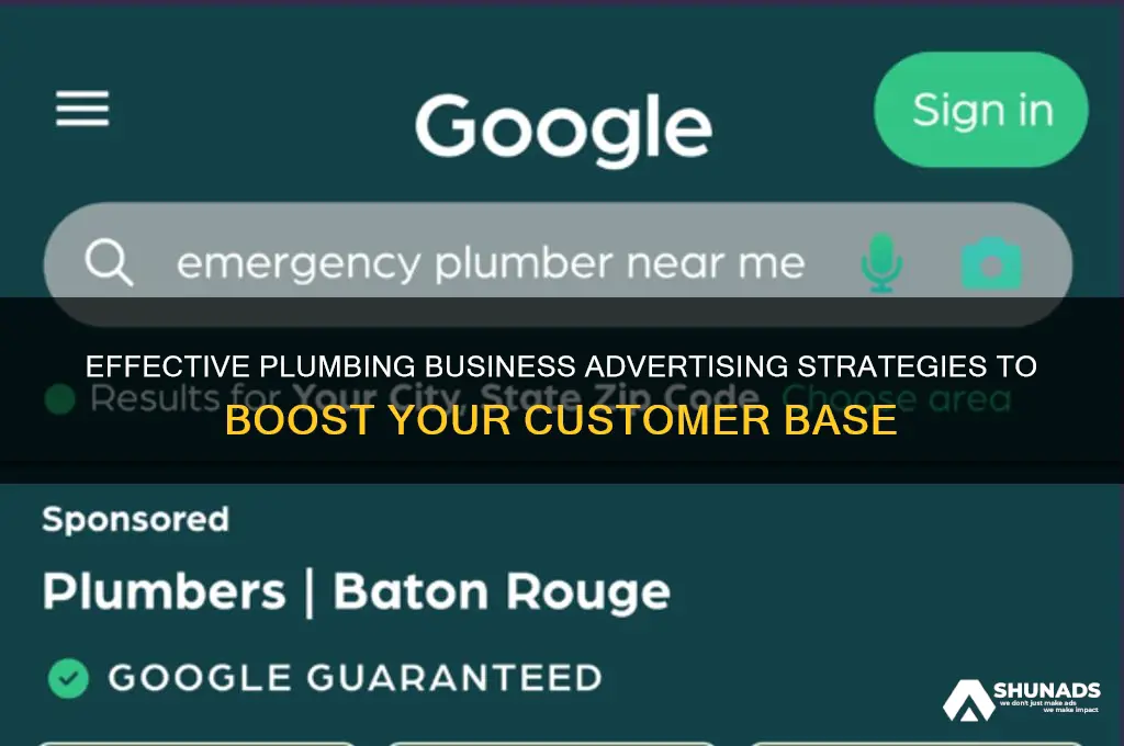 how to advertise your plumbing business