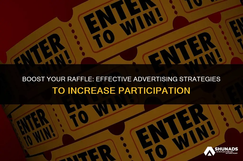 how to advertise your raffle