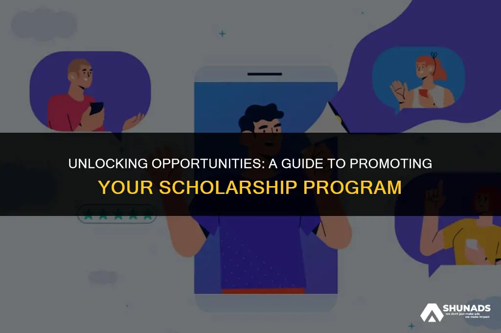 how to advertise your scholarship