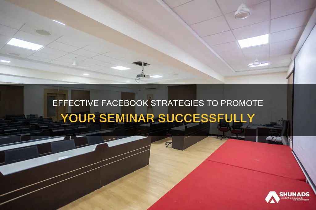 how to advertise your seminar on facebook