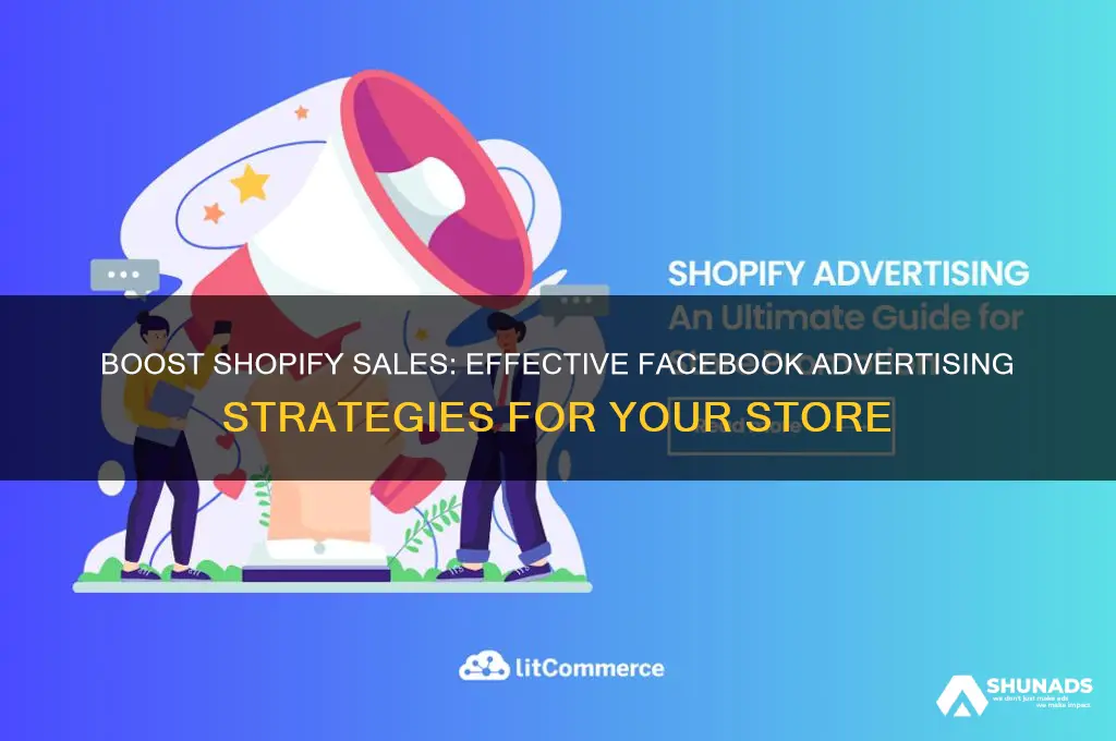 how to advertise your shopify store on facebook