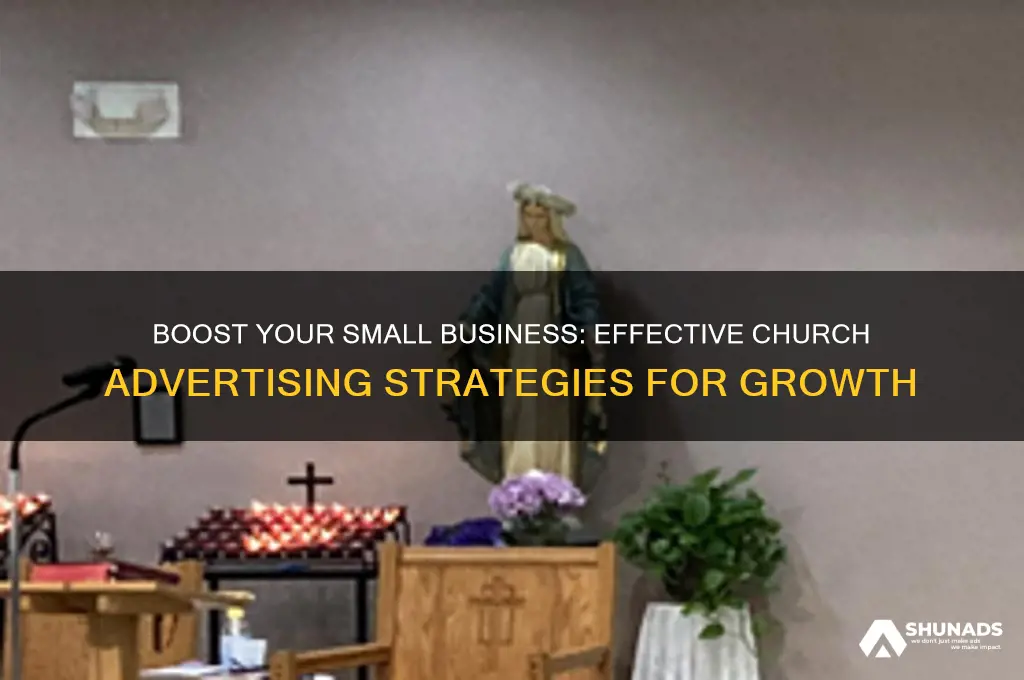 how to advertise your small business with a church