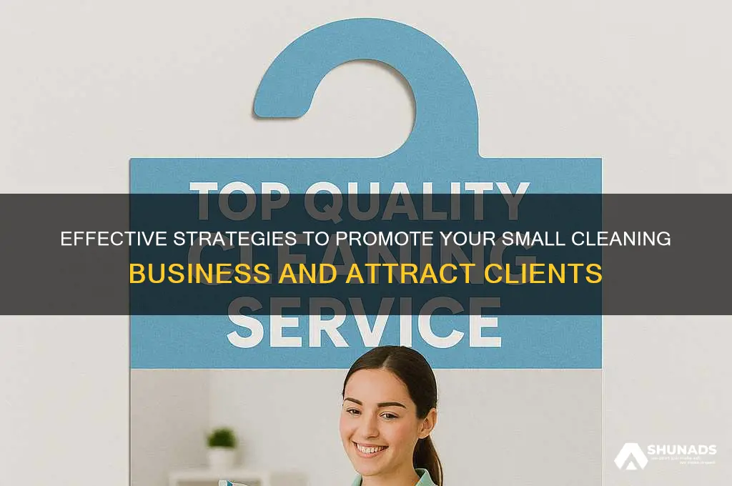 how to advertise your small cleaning business