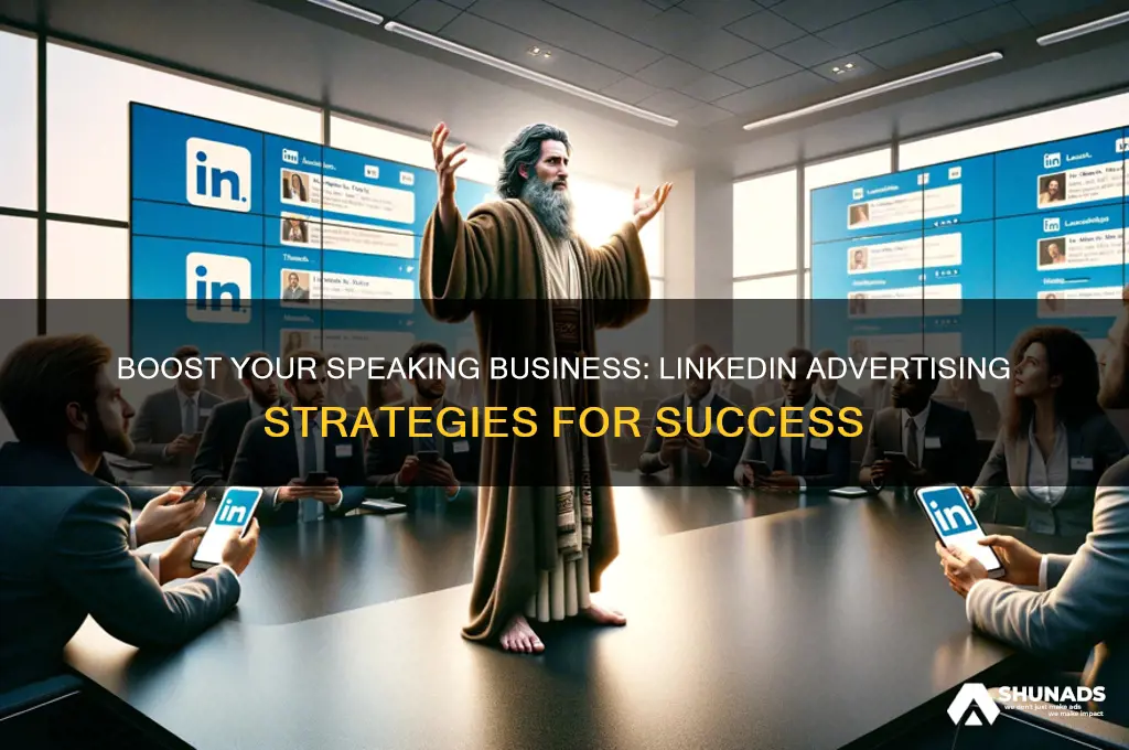 how to advertise your speaking business on linkedin