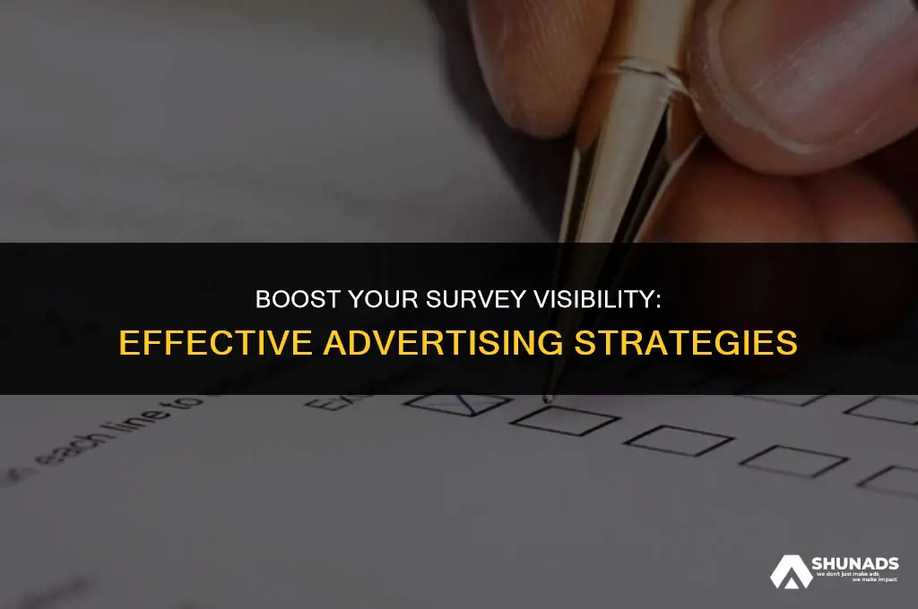how to advertise your survey