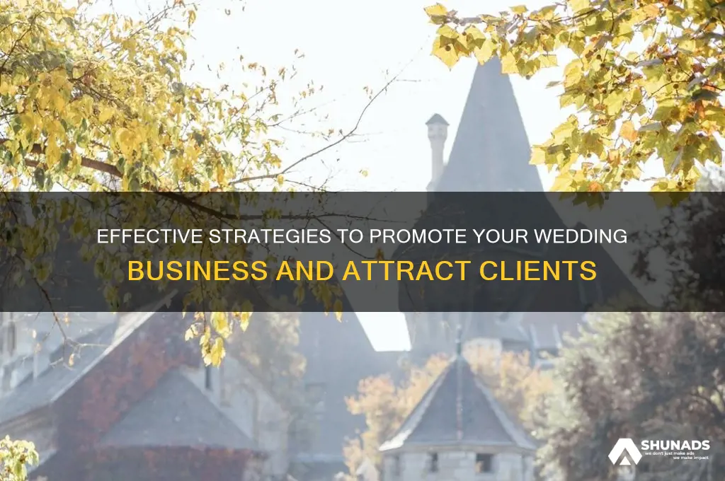how to advertise your wedding business