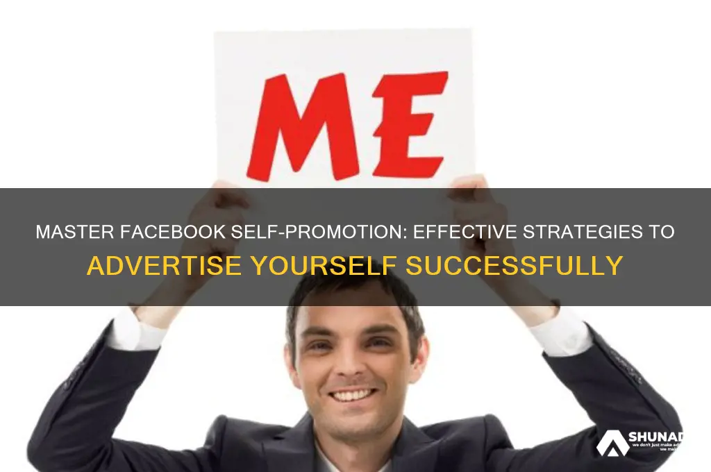 how to advertise yourself on facebook