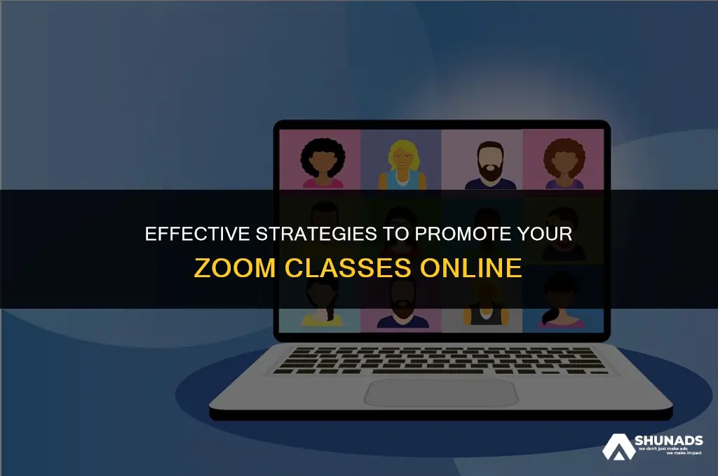 how to advertise zoom classes
