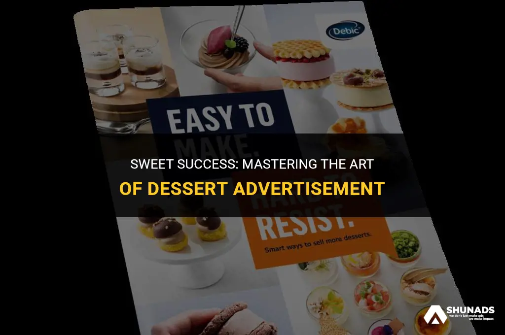 how to advertisement dessert