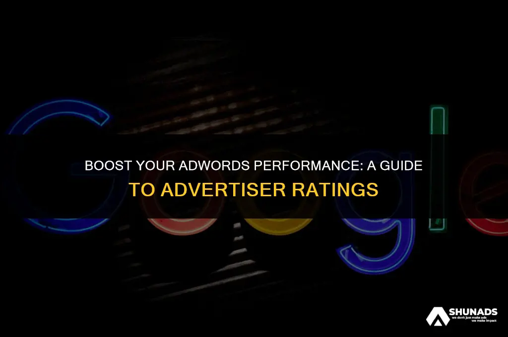 how to advertiser rating adwords