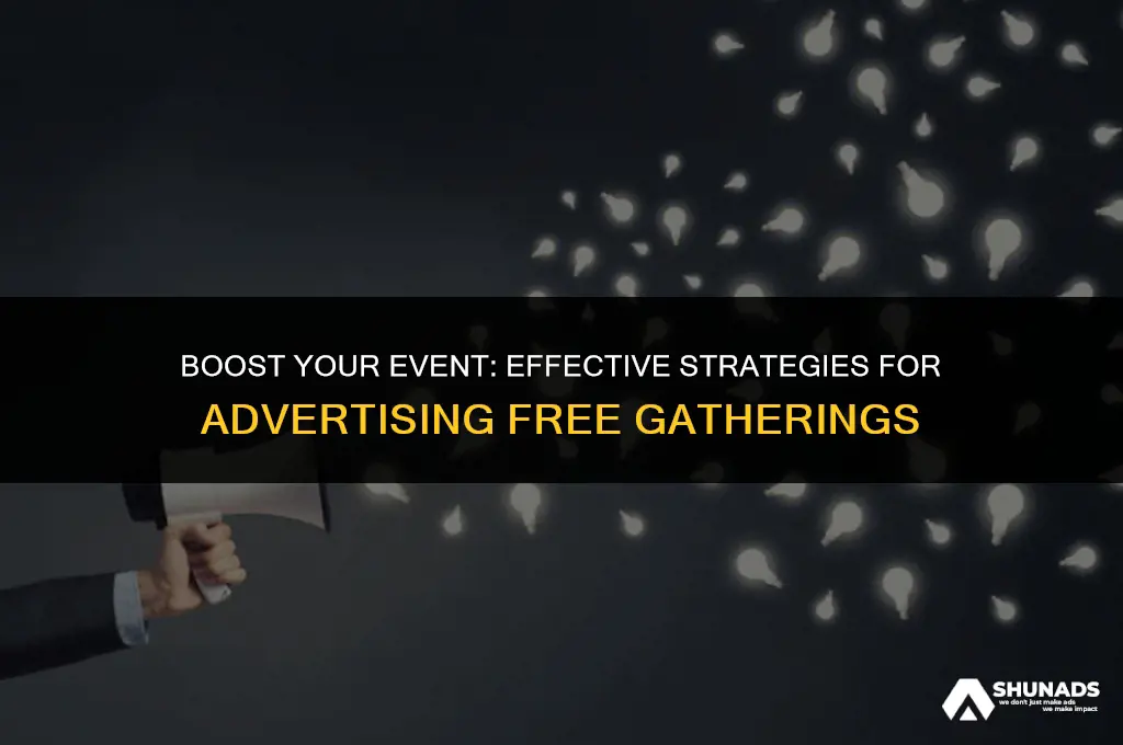 how to advertising free events