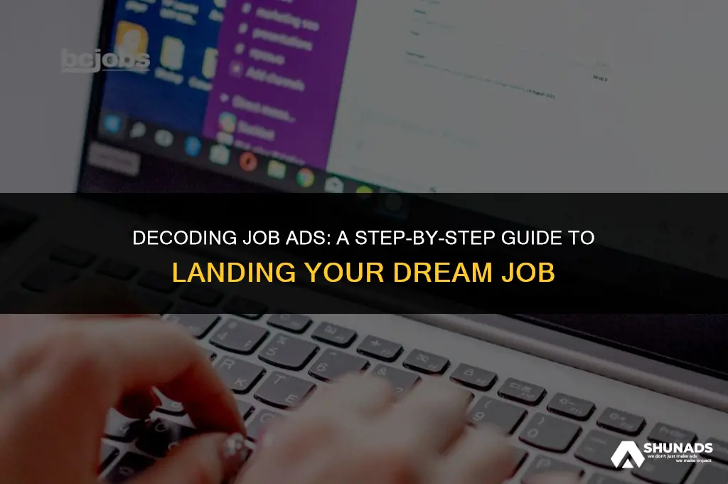 how to analyse job advertisements