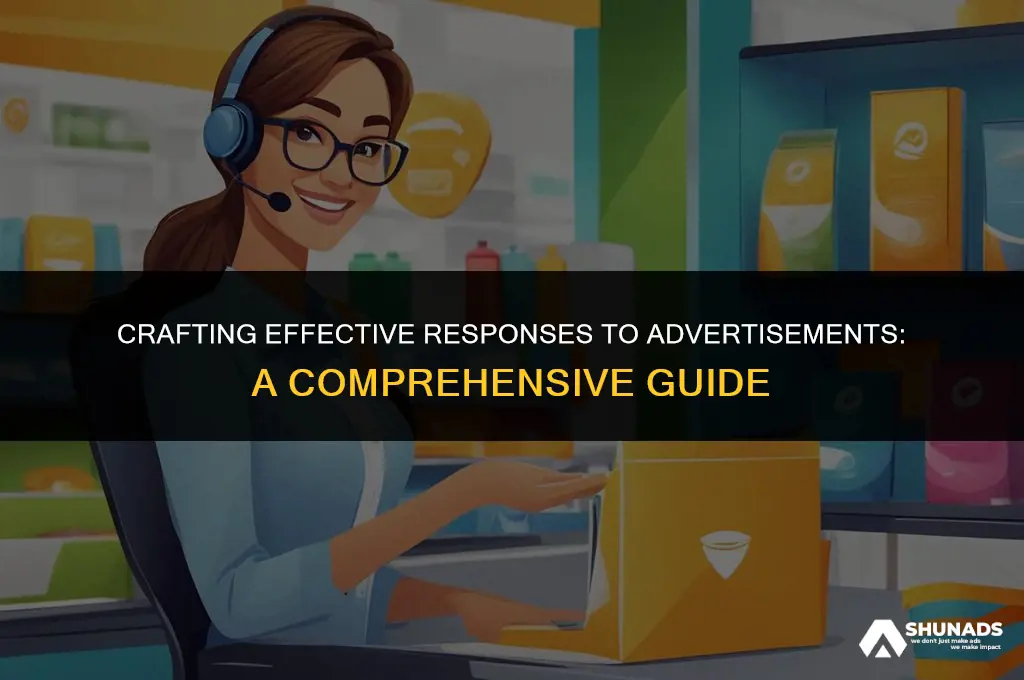 how to answer an advertisement