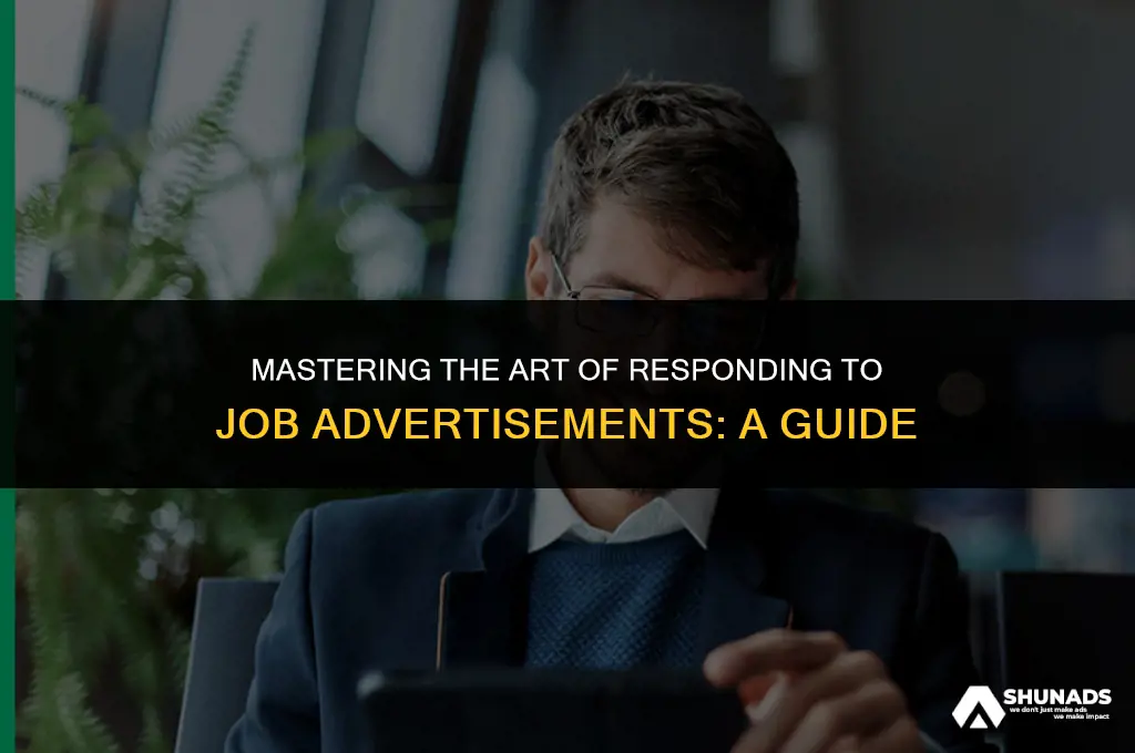how to answer job advertisements